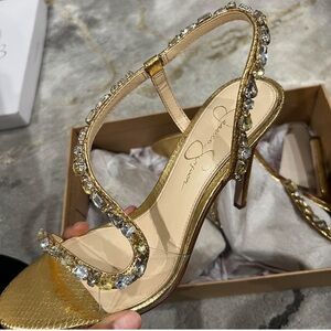 Gold Jessica Simpson Heels